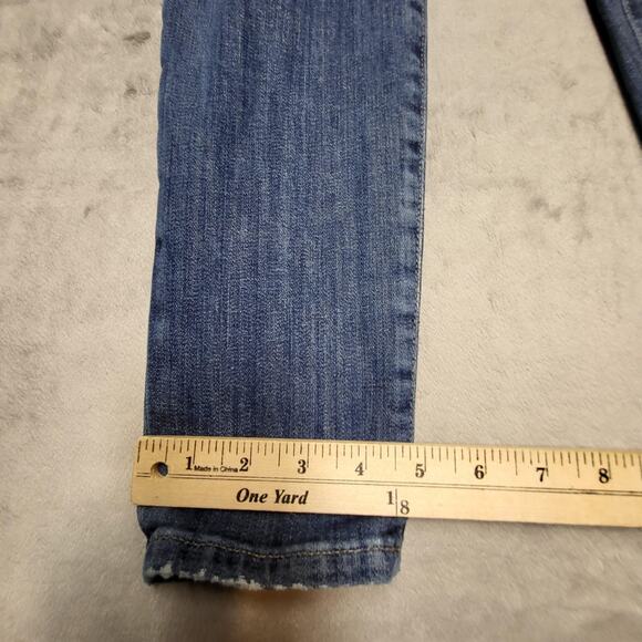 Joe's Jeans Skinny Jeans Womens 29 Blue The Icon Mid Rise Distressed Stretch - Picture 8 of 14